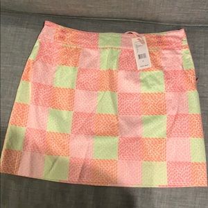 Vineyard Vines Neon Patchwork Skirt